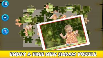 teka-teki jigsaw bayi lucu poster