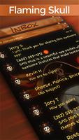 Flaming Skull SMS poster