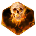 Flaming Skull Keyboard