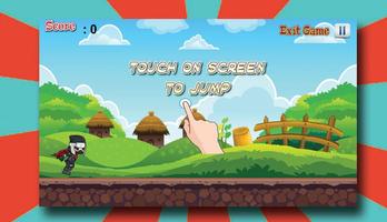 Ninja vs Turtle Running Game syot layar 2