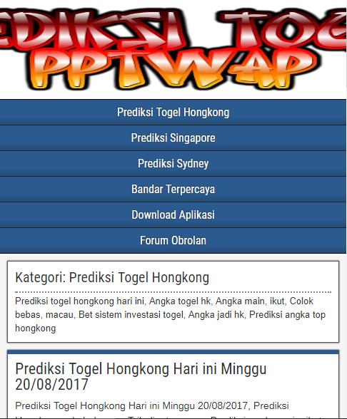 Prediksi Togel Pptwap For Android Apk Download
