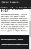 Pregnancy Symptoms Period पोस्टर