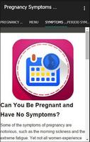 Pregnancy Symptoms Period capture d'écran 2