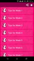 Poster Pregnancy Tips week by week