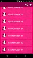 1 Schermata Pregnancy Tips week by week