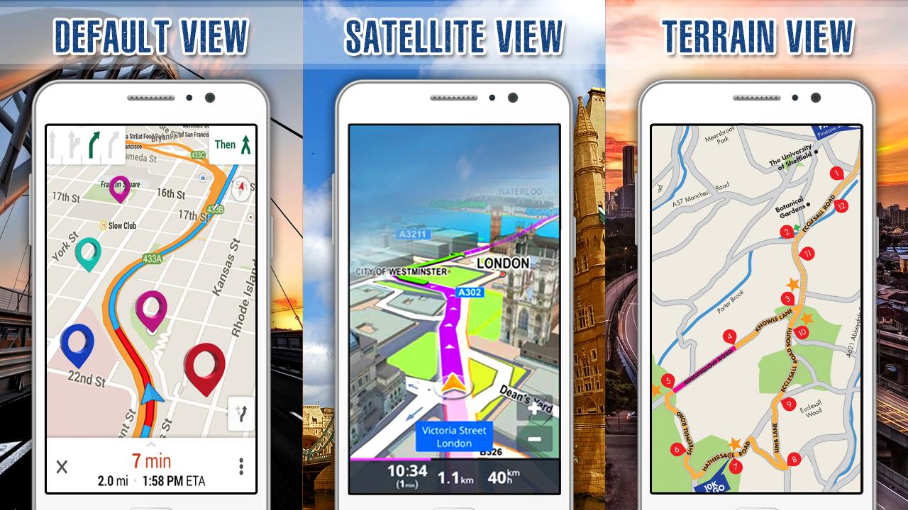 GPS-поиск маршрута:Track Smart Navigator Maps 3D для Андроид - скачать APK