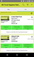 UK Food Hygiene Ratings Screenshot 2