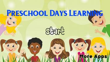 Preschool Week Days Learning постер