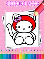 Cat Coloring Book for Kitty Poster