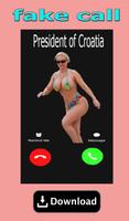 fake call President of Croatia plakat