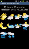 3D theme Weather, PR.CLK wea Affiche