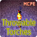 Throwable Torches Mod for MCPE