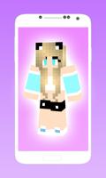 Pretty girl skins minecraft Poster