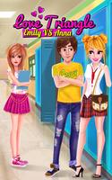 High School Crush Game - Heartbreak Love Triangle imagem de tela 3