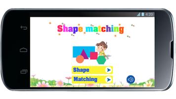 Shape matching for kids poster