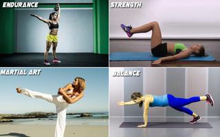Home Workout for Men & Women-6 Pack Abs,Legs,Butt Affiche