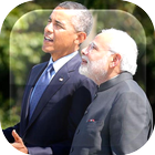 Modi With Obama Ripple LWP icône