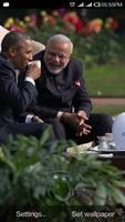 Modi With Obama Ripple LWP Affiche