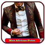 ”Men African Print Blazer
