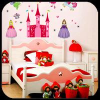 Cartoon Princess Bedroom پوسٹر
