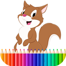 APK Squirrel Coloring Pages