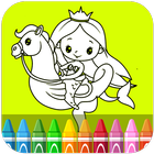 Ariel Coloring Games-icoon