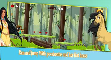 princess pokahans with horse adventure games الملصق