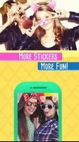 Snap Doggy Face & Stickers الملصق