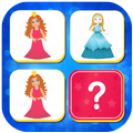 Prince and Princess Pair Matching Memory Game