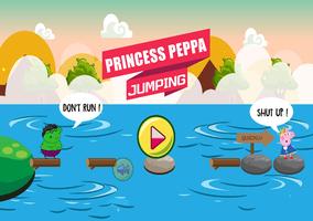 Princess Peppa Jump Game Pig Jumping plakat