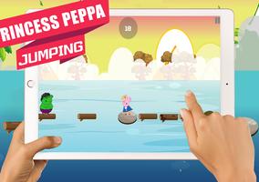 Princess Peppa Jump Game Pig Jumping capture d'écran 2