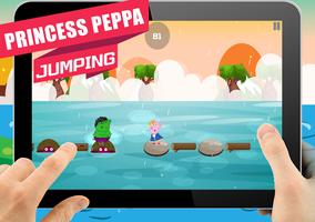 Princess Peppa Jump Game Pig Jumping capture d'écran 3