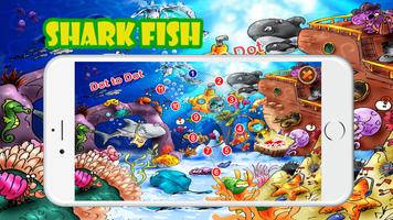 Shark Fish Game Dot to Dot para niños Poster