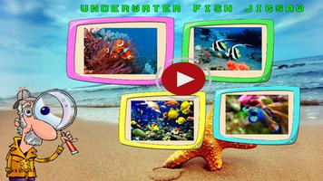 Poster Underwater Fish Jigsaw Puzzle Gioco Kids