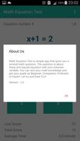 Math Equation Test screenshot 2