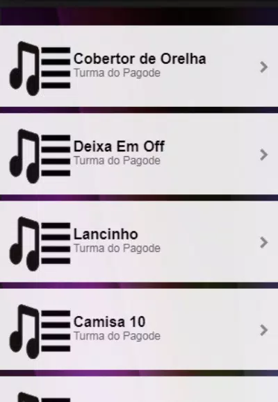 Letras Turma do Pagode - Cobertor de Orelha APK pour Android Télécharger