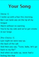 Letras Rita Ora - Your Song capture d'écran 1