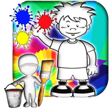 Boy Coloring Game icône