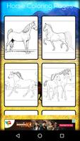Horse Coloring Book постер