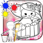 آیکون‌ Kitty Coloring Games