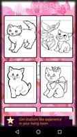 Kitty Coloring Games Affiche