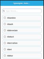 3 Schermata Synonym and Antonym