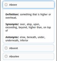 2 Schermata Synonym and Antonym