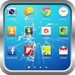 Cracked screen : Broken screen