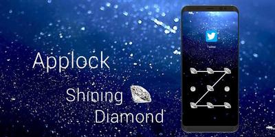 AppLock Theme Shining Diamond capture d'écran 3
