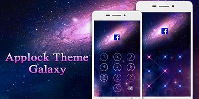 Applock Theme Galaxy Ekran Görüntüsü 3