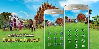 Applock Tema Songkran Festival imagem de tela 3
