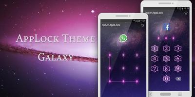 Applock Theme Galaxy capture d'écran 3