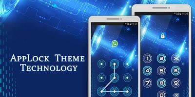 Technology Theme Applock Affiche