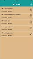 Private Note - Store secure notepad text and list الملصق